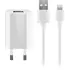 Goobay Ladeger�t 230V f�r APPLE iPhone Xs MAX, inkl. Lightning Daten + Ladekabel, 5W, 2-teilig, White
