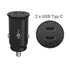 Goobay Dual KFZ Ladeger�t , 12/24V, 2x USB-C, 30W