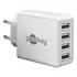Goobay Quad USB Ladeger�t 230V , 4x USB-A, 30W, White