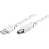 Goobay USB 2.0 Anschlusskabel 1.8m, Stecker USB-A auf Stecker USB-B, GREY