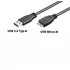 Goobay USB 3.0 Anschlusskabel 1.8m, Stecker USB-A auf Stecker USB Typ B-Micro, Black