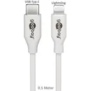 Goobay Daten- / Ladekabel Lightning auf USB-C f�r APPLE iPhone 13, White, 0.5m