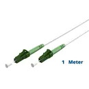 Goobay Glasfaserkabel (FTTH), 1m, Singlemode (OS2), LC-APC Stecker beidseitig, white