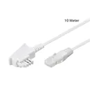 Goobay VDSL Kabel 10m White / TAE-F Anschlu�kabel auf RJ45 Buchse (8P2C)