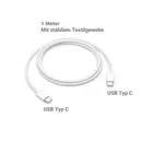 MQKJ3ZM/A, 1m Daten- / Ladekabel USB-C auf USB-C, Textilgewebe, bis 60W APPLE iPad Air 11 (2026)