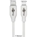 Goobay Daten- / Ladekabel Lightning auf USB-C f�r APPLE iPhone 13, White, 1m