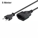 Goobay Strom Verl�ngerungs-Kabel, 5m, Black, bis 2.5A