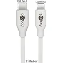 Goobay Daten- / Ladekabel Lightning auf USB-C f�r APPLE iPhone 13, White, 2m