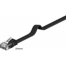 Goobay Flach-Patchkabel 2m, CAT 6 U/UTP, Black