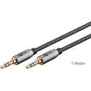 Goobay Plus Audio-Verbindungskabel f�r Multimedia iPod- MP3- u. Audiozubeh�r, 3.5mm Klinke, L�nge: 1m, Grey
