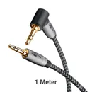 Goobay Plus Audio-Verbindungskabel f�r Multimedia iPod- MP3- u. Audiozubeh�r, 3.5mm Klinke (1x 90� Stecker), L�nge: 1m, Grey