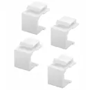 Goobay Keystone Abdeckung (4-er Pack), White