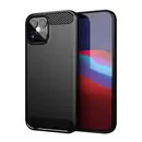 TPU Case (H�lle), Carbon-black, f�r APPLE iPhone 12 Mini
