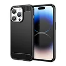 TPU Case (H�lle), Carbon-Style, black, f�r APPLE iPhone 14 Pro Max
