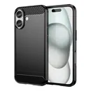 TPU Case (H�lle), Carbon-black, f�r APPLE iPhone 16