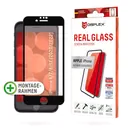 Displex REAL GLASS (Vollfl�chig), Displayschutz f�r APPLE iPhone SE (2022), Glasrand-Farbe: Black