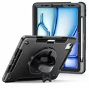 JT Berlin Rugged Kickstand + Handstrap Case f�r APPLE iPad Air 11 (2025), Black, mit Stylus-Fach