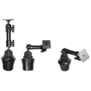 Brodit Standfuss / Sockelhalterung zur Montage im Getr�nkehalter, L�nge: 267mm, Kugelkopf: 20mm