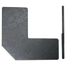 Brodit Angewinkelte Erweiterung-Platte, 90 Grad, 117x124x5mm, 3er Set