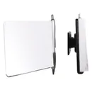Brodit Notizblockhalter mit Notizblock 100x100mm und Kugelschreiber