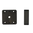 Brodit Montageplatte / Abstandsplatte 14mm GERADE, 50 x 50 x 14mm / 5 Bohrungen