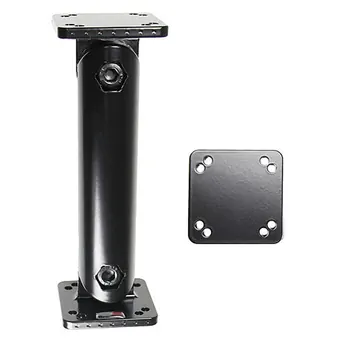 Brodit Komplettset / Sockelhalterung 6 Zoll (Gesamtl�nge: 164mm), 2x AMPS Montageplatte eckig 50x50mm, Grobe Zahnung