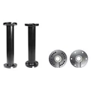 Brodit Sockelhalterung mit Kabelf�hrung, L�nge: 200mm, 2x feste AMPS Montageplatte rund, 64mm