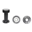 Brodit drehbare Sockelhalterung mit Kabelf�hrung, L�nge: 115mm, 2x AMPS Montageplatte rund, 64mm