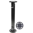 Brodit Komplettset / Sockelhalterung 10 Zoll (Gesamtl�nge: 264mm), 2x Montageplatte rund 62mm, Grobe Zahnung