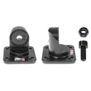 Brodit Standfu� / Halterabschluss f�r Rohverbindungen, als Basis / Abschluss f�r alle Teile mit FEINER Zahnung, eckige Montageplatte 50x50 und