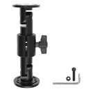 Brodit Komplettset / Sockelhalterung 7 Zoll (Gesamtl�nge: 188mm), 2x Montageplatte rund 64mm, Feine Zahnung