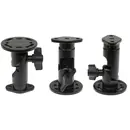 Brodit Komplettset / Sockelhalterung 3.8 Zoll (Gesamtl�nge: 97mm) / Fl�gelschrauben / feine Zahnung / Montageplatte 1x Rund + 1x Oval