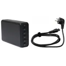 Brodit Multiladeger�t / 5-Port USB-C Ladeger�t, 300W mit EU-Stromanschluss (Deutschland)