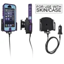 Brodit einstellbarer Halter (seitlich) Aktiv USB, 12/24V, f�r APPLE iPhone 5, f�r Schutzh�llen, max: Breite 62-77mm, Dicke: 9-13mm