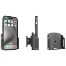 Halter Apple iPhone 16 / Brodit einstellbarer Halter (seitlich) f�r APPLE iPhone 16, f�r Schutzh�llen, max: Breite 70-83mm, Dicke: 8-12mm Montageplatte mit Kugelgelenk