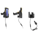 Brodit Halter Aktiv, 12/24V, f�r CIPHERLAB RS38, f�r Ger�te mit originaler Schutzh�lle (PRS3800X01507) und Pistolengriff (ARS38PSTNNN11), Ladung �ber Pogo-Pins
