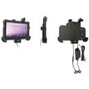 Brodit Halter Aktiv, mit Festanschluss, 12/24V, f�r HONEYWELL ScanPal EDA10A, f�r Ger�te mit Rugged H�lle (EDA10A-RB-0), aber ohne Handschlaufe (EDA10A-HS-1PK), mit AMPS + VESA 75, schonende Ladung �ber Pogo Pins