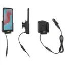 Brodit Halter Aktiv USB, 12/24V, f�r SAMSUNG Galaxy XCover Pro, Ladung �ber Pogo-Pins, inkl. USB-Ladeger�t