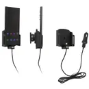 Brodit einstellbarer Halter (seitlich) Aktiv USB, 12/24V, f�r SAMSUNG Galaxy S22 Ultra 5G, inkl. USB-Ladeger�t, f�r Schutzh�llen, max: Breite 70-83mm, Dicke: 2-10mm