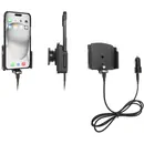 Brodit einstellbarer Halter (seitlich) Aktiv USB, 12/24V, f�r APPLE iPhone 15 Pro Max, inkl. USB-Ladeger�t, f�r Schutzh�llen, max: Breite 75-89mm, Dicke: 6-10mm