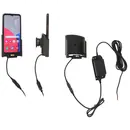 Brodit Halter Aktiv, mit Festanschluss, 12/24V, f�r SAMSUNG Galaxy XCover 6 Pro (Ladung �ber Pogo-Pins)