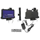 Brodit Halter mit Verriegelung, Aktiv, mit Festanschluss, 12/24V, f�r SAMSUNG Galaxy Tab Active 4 Pro, Horizontal, mit USB Host, passt f�r Ger�te mit Original H�lle