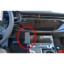 ProClip Halter Audi Q7 / Brodit ProClip f�r Audi Q7 (Facelift), ab Bj. 09/2019 Position: Rechts vom Lenkrad, unten links am Mitteltunnel