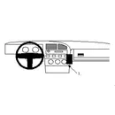 ProClip Halter Volkswagen Passat / Brodit ProClip f�r VW Corrado, ab Bj. 1989 bis 1993 Position: Rechts vom Lenkrad, mittig, rechts neben den Heizungsreglern