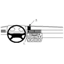 ProClip Halter Puch G 4X4 / Brodit ProClip f�r Mercedes G-Klasse / Gel�ndewagen (Puch G 4X4), ab Bj. 1979 bis 1989 Position: Rechts vom Lenkrad, oben, oberhalb der L�ftung