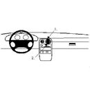 ProClip Halter Mazda MX-5 / Brodit ProClip f�r Mazda MX 5, ab Bj. 1989 bis 1993 Position: Rechts vom Lenkrad, oben, �ber der L�ftung