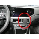 ProClip Halter Volkswagen Polo / Brodit ProClip f�r VW Polo VI (nicht Polo GTI mit Lichtleiste), ab Bj. 2017 bis 2025 Position: Rechts vom Lenkrad, �ber der rechten L�ftung