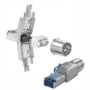 Goobay Werkzeugfreier RJ45 Netzwerk-Stecker / CAT 6A STP