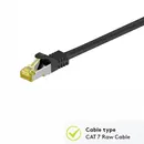 Goobay Patchkabel 5m, CAT 7 (Stecker Cat 6A) S/FTP (PIMF), Black