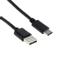 Daten- / Ladekabel USB-A (2.0) auf USB-C (extra lange Steckerform) f�r GIGASET GX4, 1m, Black